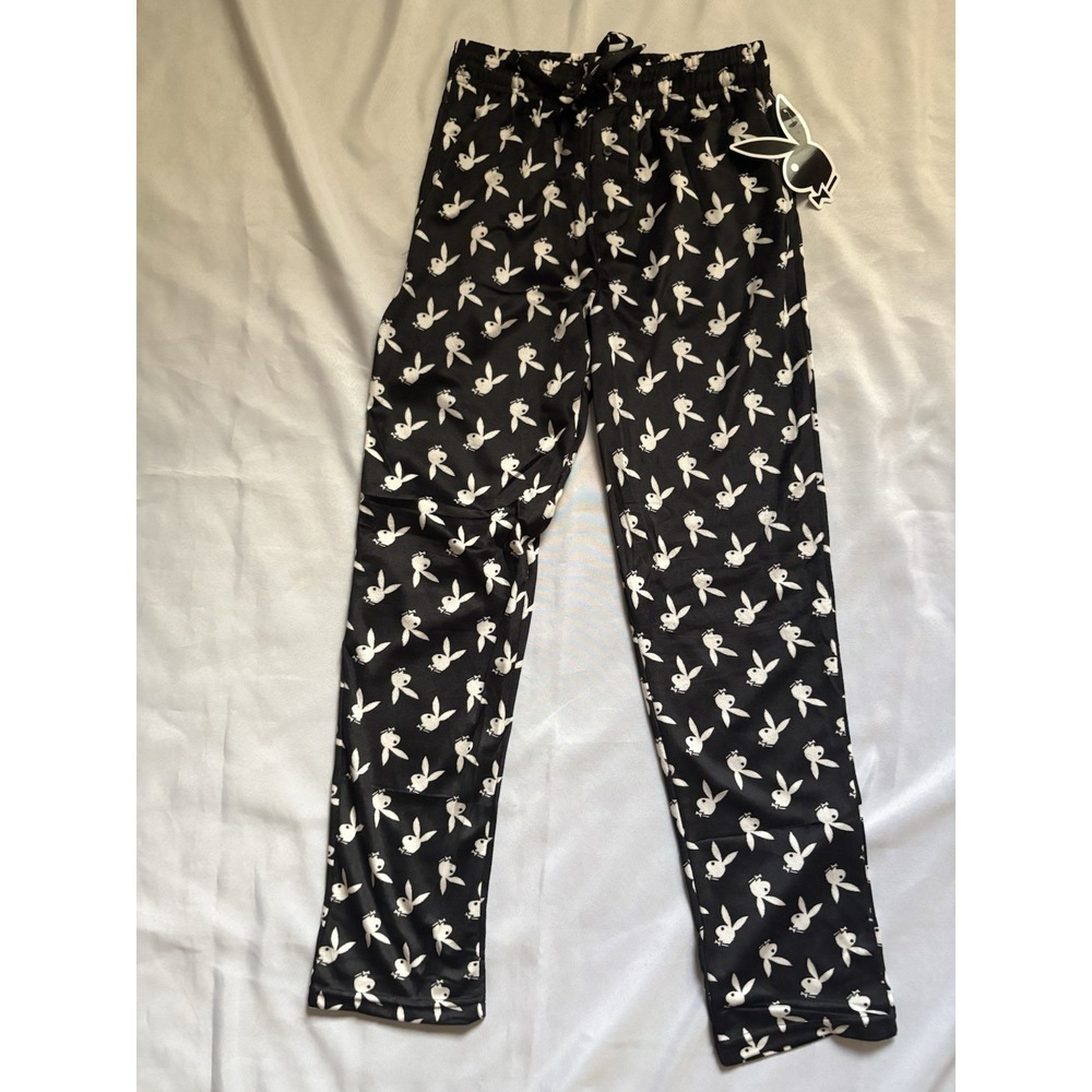 NEW Playboy Lounging Pajama Pants Size Small Playboy Pajama Playboy Pants Black